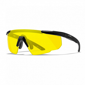 очки стрелковые wiley x saber advanced (matte black,lens:yellow) 300 фото