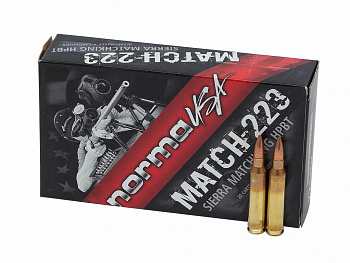 .223 rem. norma, match king hpbt 77 gr фото